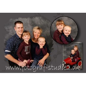 Familie-Collage-billede Fotograf Slagelse