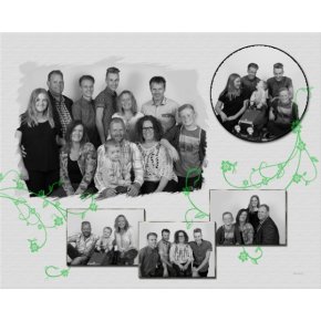 Familie CollageBillede Slagelse