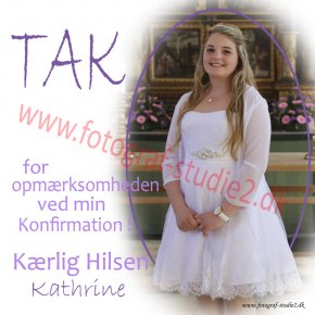 Konfirmation Takkekort Vemmelev