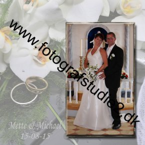 Takkekort bryllup Fotograf