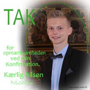 Konfirmand Takkekort Slagelse