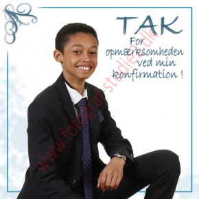 Konfirmand Takkekort Fotograf