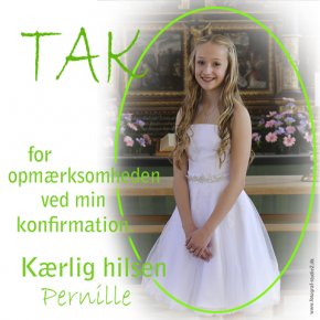 Takkekort Konfirmand Vemmelev