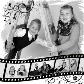 Collage Familiebillede Fotograf