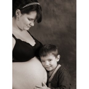 Mavebillede med sskende