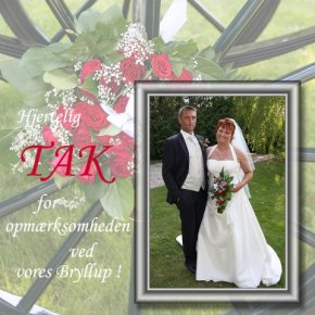 Takkekort Bryllup