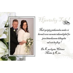 Takkekort Bryllup Slagelse